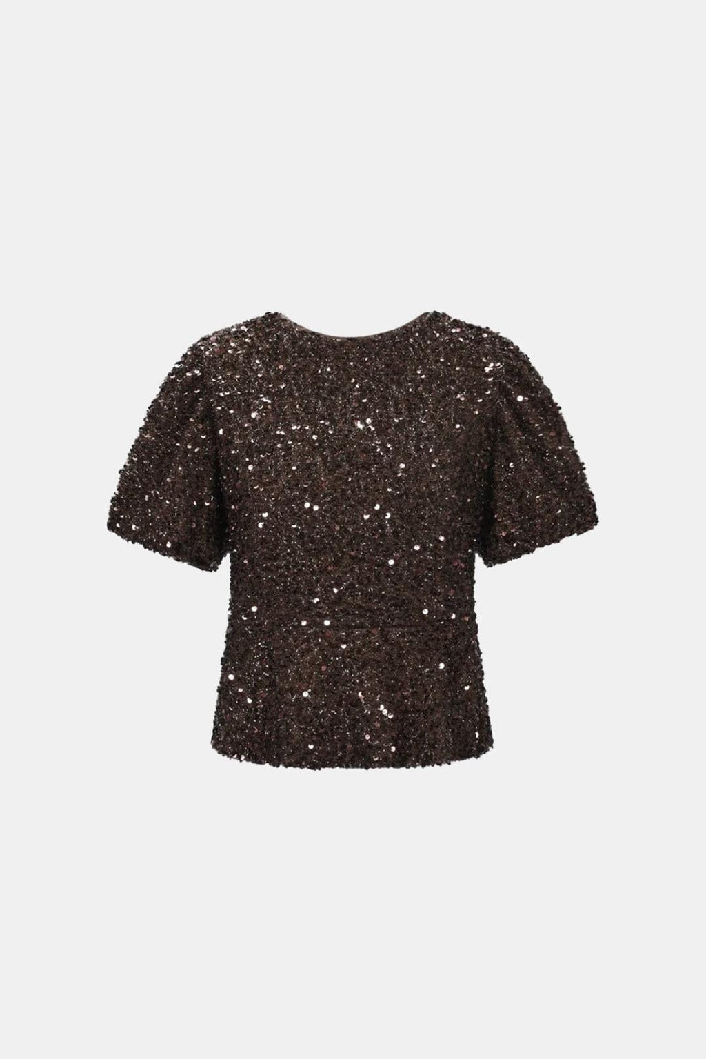 Hayden – Shimmered Puff-Sleeve Party Top