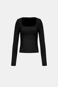 Leighton – Sculpting Long Sleeve Square-Neck Top