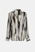 Noemi – Tie Dye Oversized Shirt in Black