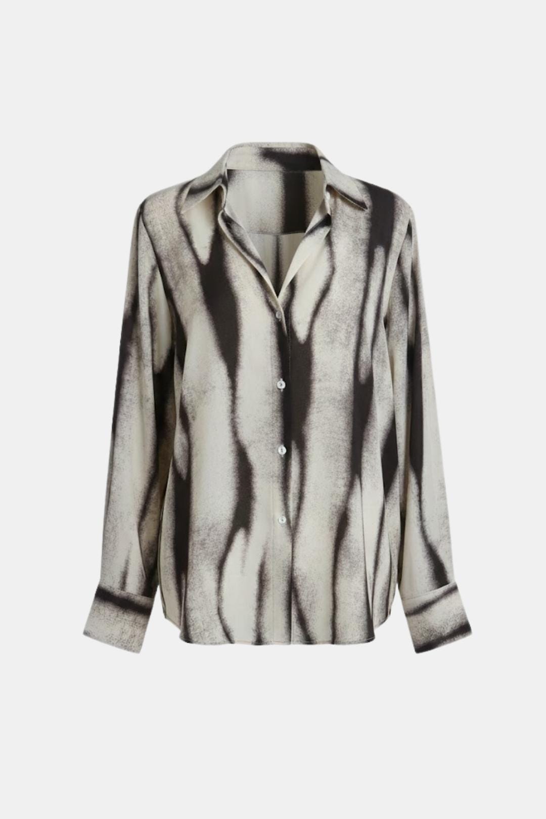 Noemi – Tie Dye Oversized Shirt in Black