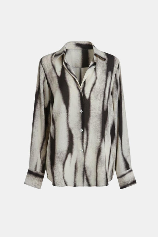 Noemi – Tie Dye Oversized Shirt in Black