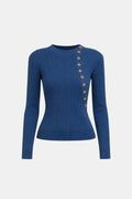Nyssa – Mock Neck Ribbed Knit Top
