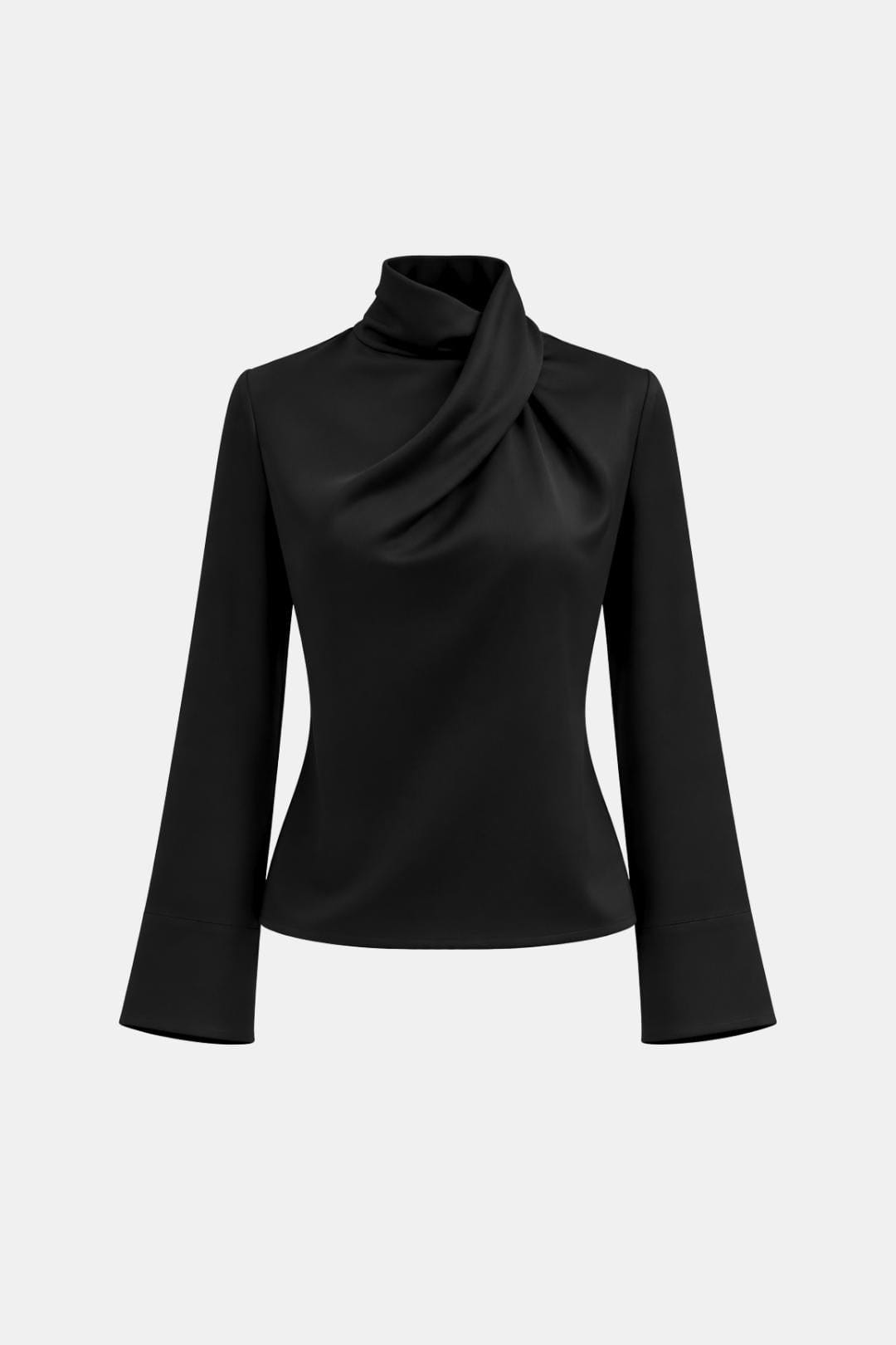 Ravella – Draped High Neck Blouse