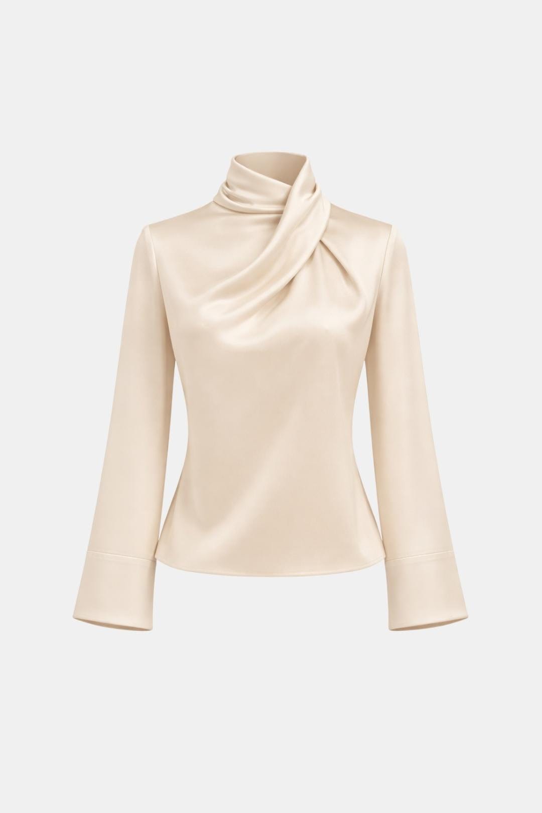 Ravella – Draped High Neck Blouse